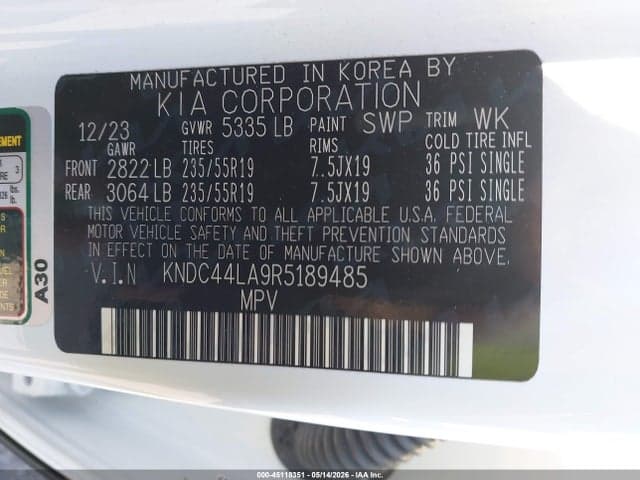 2024 KIA EV6 GT-LINE 9