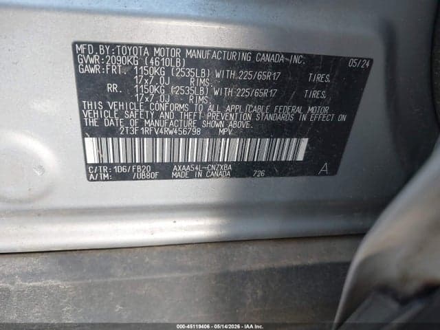 2024 TOYOTA RAV4 LE 9