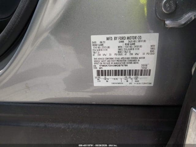 2021 FORD EXPLORER XLT 9
