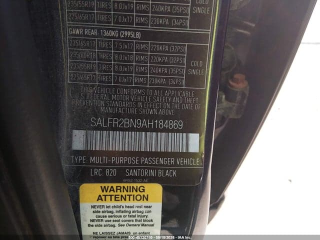 2010 LAND ROVER LR2 9