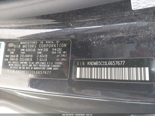 2020 KIA SEDONA EX 9