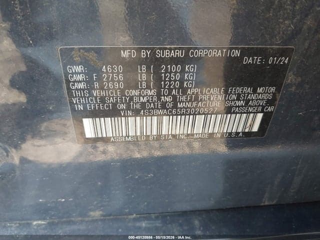 2024 SUBARU LEGACY PREMIUM 9