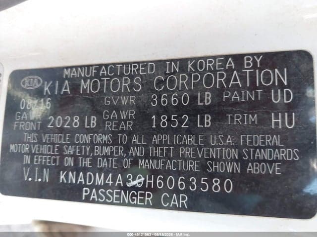 2017 KIA RIO LX 9