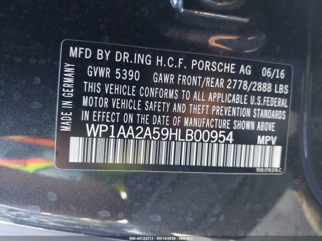 2017 PORSCHE MACAN 9