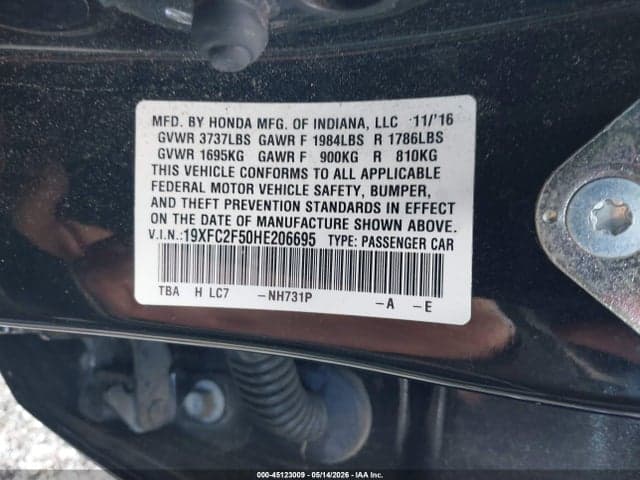 2017 HONDA CIVIC LX 9