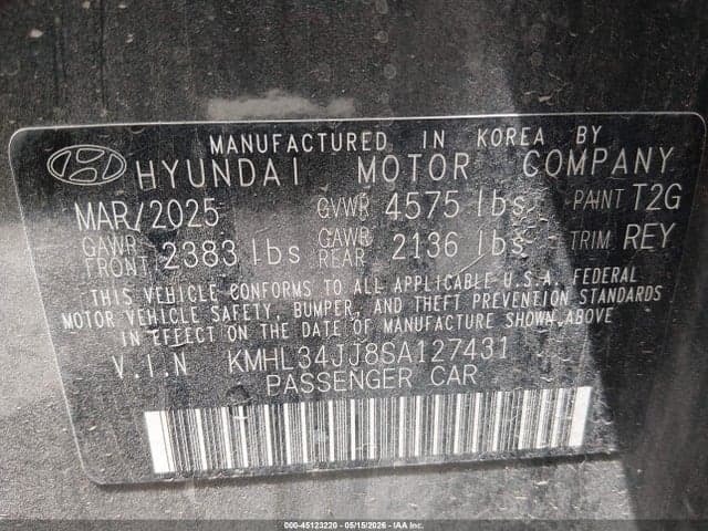 2025 HYUNDAI SONATA HYBRID SEL 9