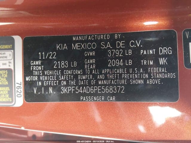 2023 KIA FORTE GT-LINE 9