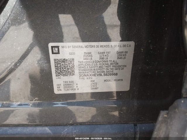 2020 CHEVROLET EQUINOX FWD LS 9