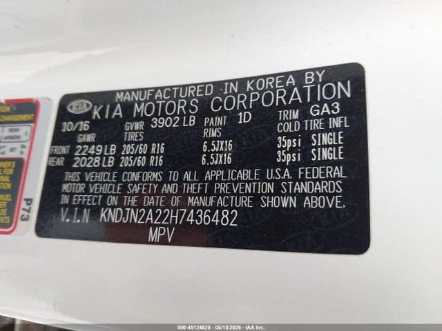 2017 KIA SOUL 9