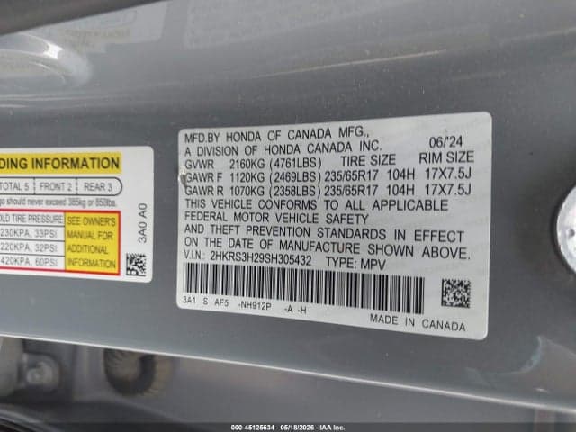 2025 HONDA CR-V LX 2WD 9