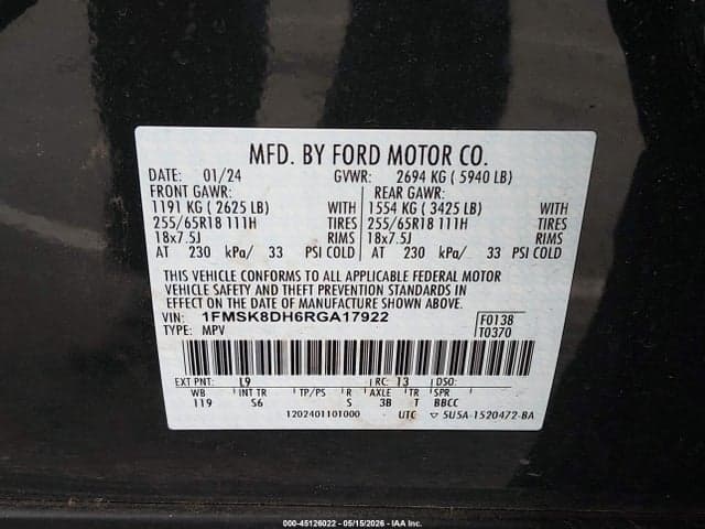 2024 FORD EXPLORER XLT 9