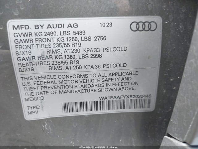 2024 AUDI Q5 PREMIUM PLUS 45 TFSI S LINE QUATTRO 9