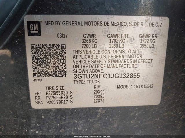 2018 GMC SIERRA 1500 SLT 9