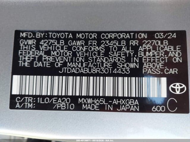 2024 TOYOTA PRIUS XLE AWD-E 9