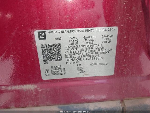 2019 CHEVROLET EQUINOX LT 9