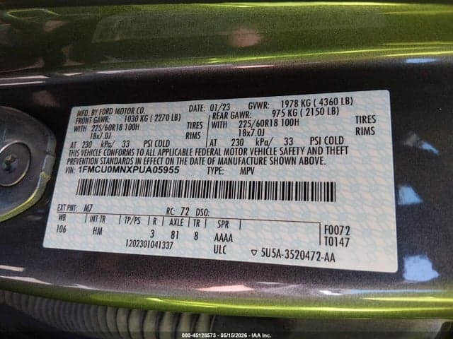 2023 FORD ESCAPE ST-LINE 9