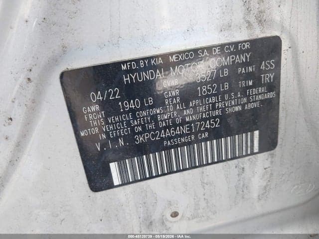 2022 HYUNDAI ACCENT SEL 9