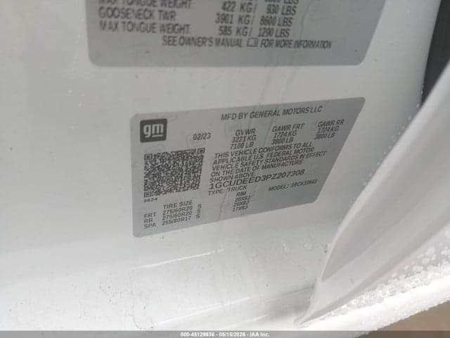 2023 CHEVROLET SILVERADO 1500 4WD SHORT BED RST 9