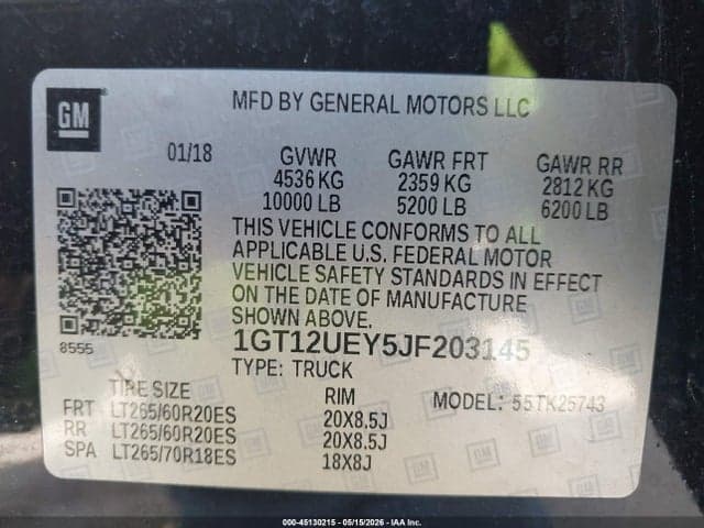 2018 GMC SIERRA 2500HD DENALI 9