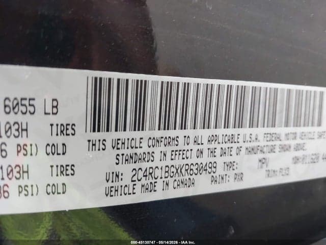 2019 CHRYSLER PACIFICA TOURING L 9