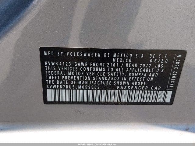 2020 VOLKSWAGEN JETTA 1.4T SEL 9