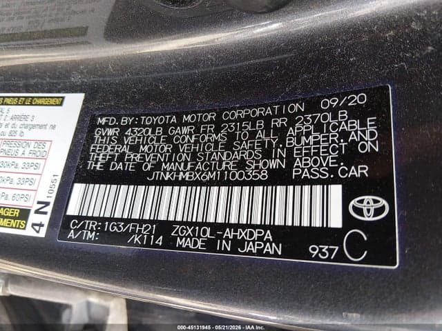 2021 TOYOTA C-HR LE 9