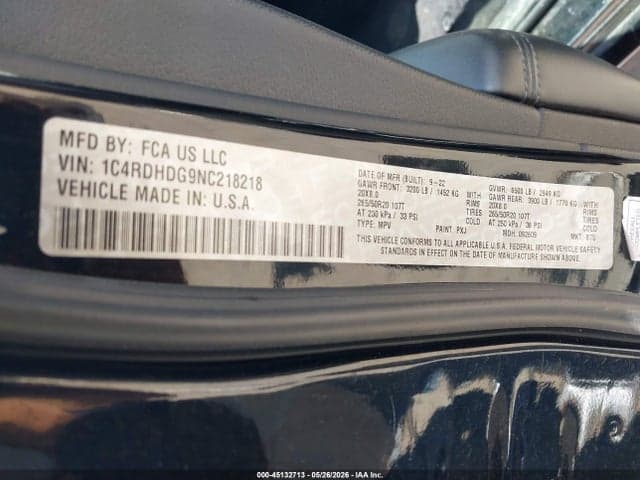 2022 DODGE DURANGO GT PLUS RWD 9
