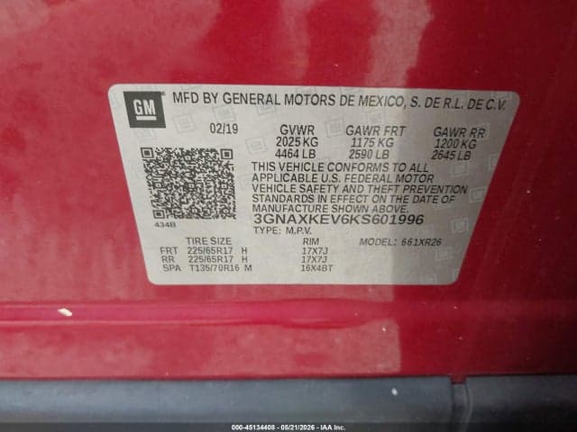 2019 CHEVROLET EQUINOX LT 9