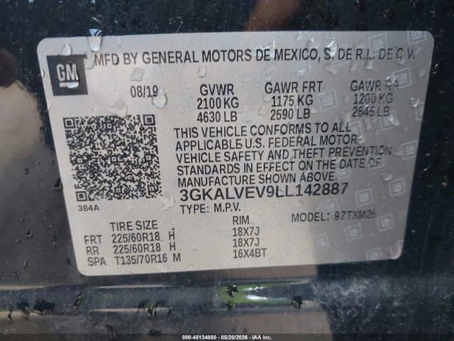 2020 GMC TERRAIN AWD SLT 9