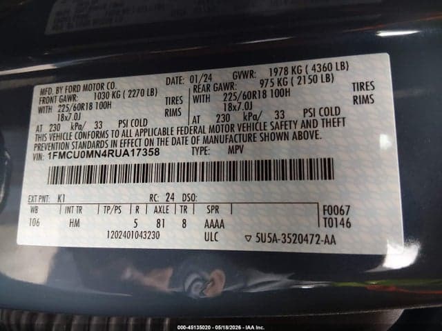 2024 FORD ESCAPE ST-LINE 9