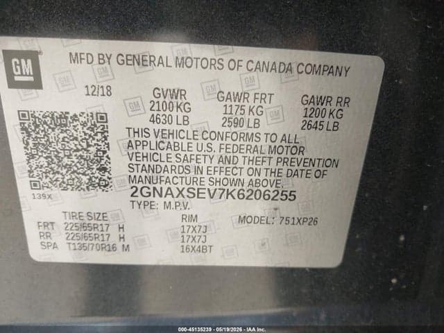 2019 CHEVROLET EQUINOX LS 9