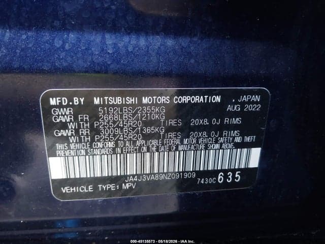 2022 MITSUBISHI OUTLANDER SEL 2.5 2WD/SEL SPECIAL EDITION 2WD 10