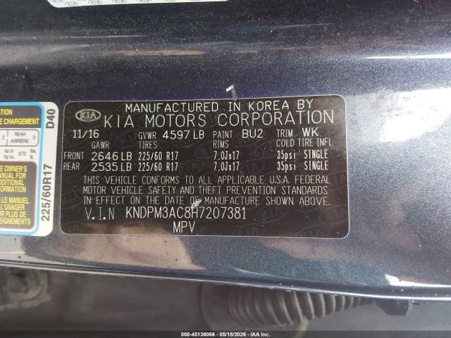 2017 KIA SPORTAGE LX 9