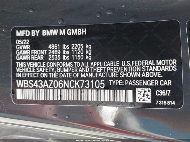 2022 BMW M4 COMPETITION XDRIVE 10