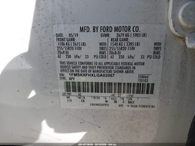 2020 FORD EXPLORER LIMITED 9