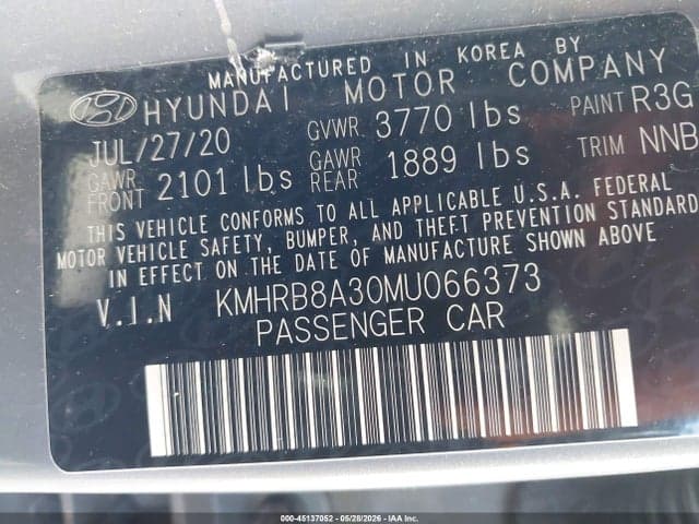 2021 HYUNDAI VENUE SE 9