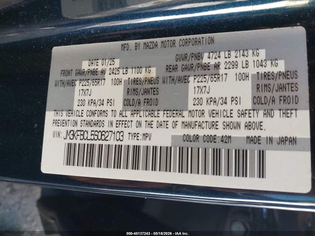 2025 MAZDA CX-5 2.5 S PREFERRED 9