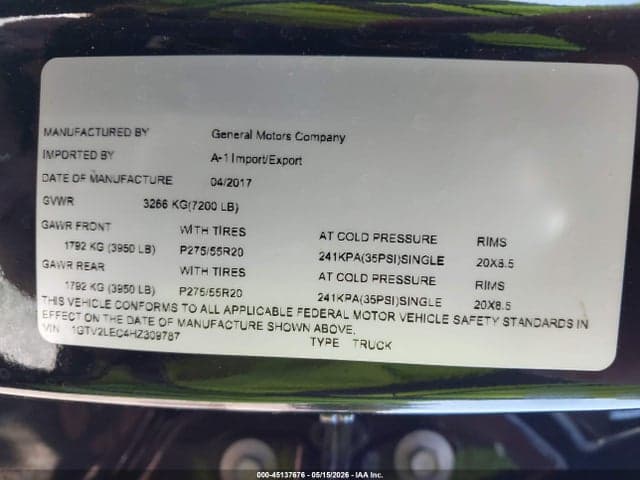 2017 GMC SIERRA 1500 9