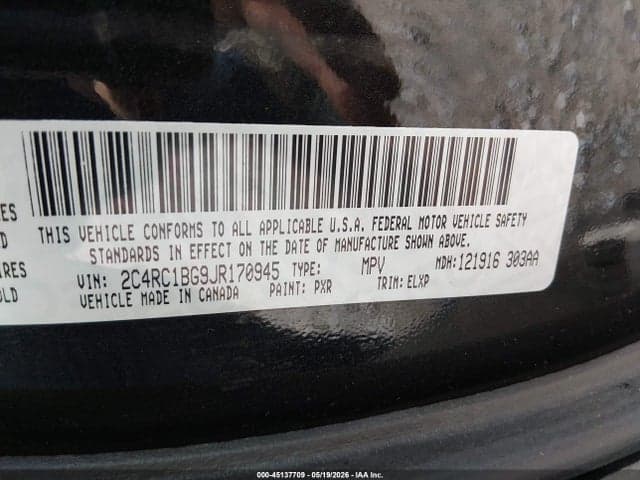 2018 CHRYSLER PACIFICA TOURING L 9