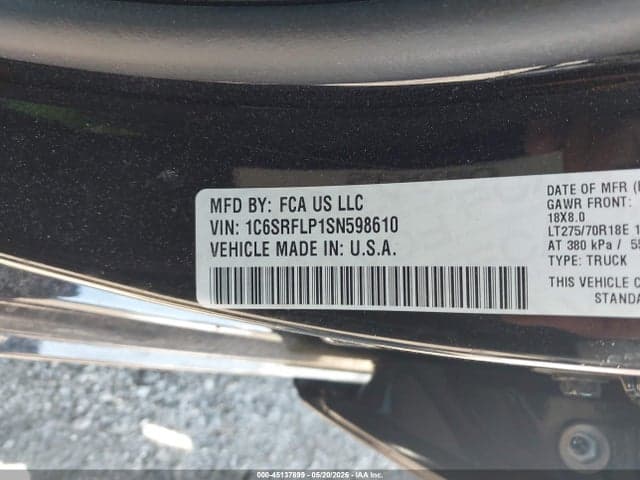 2025 RAM 1500 9