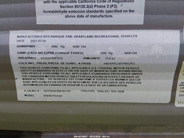 2022 HEARTLAND RV PIONEER 9
