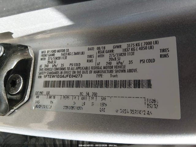 2018 FORD F-150 PLATINUM 9