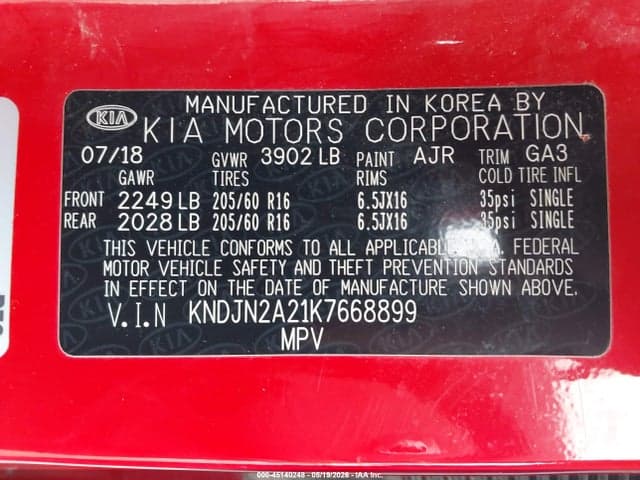 2019 KIA SOUL 9