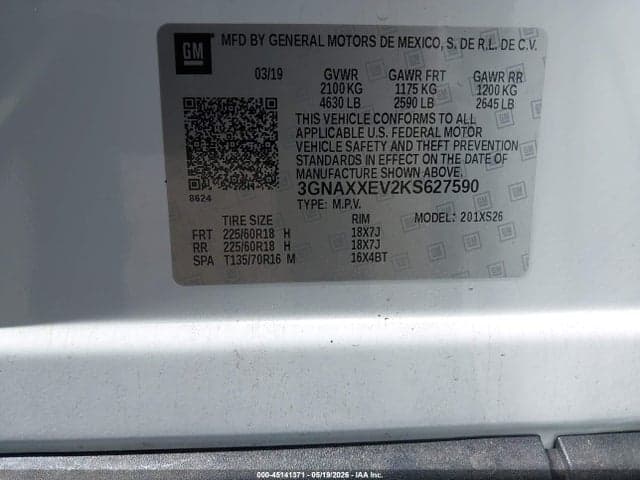 2019 CHEVROLET EQUINOX PREMIER 9
