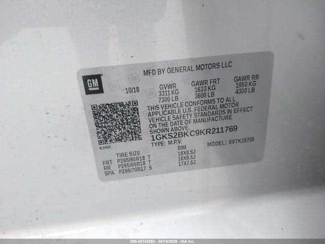 2019 GMC YUKON SLT 9