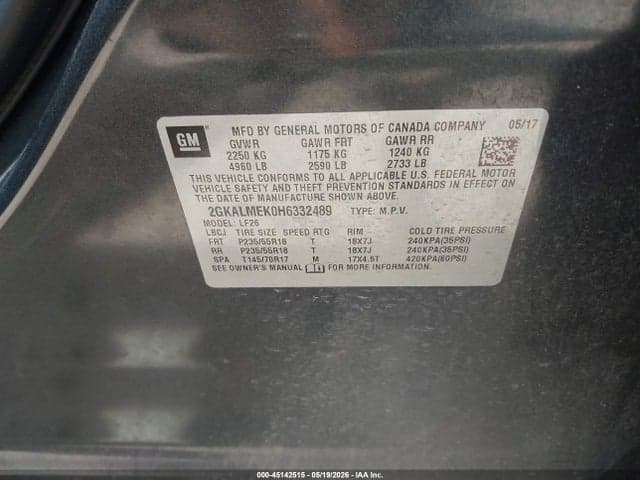 2017 GMC TERRAIN SLE-1 9
