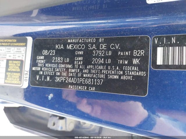 2023 KIA FORTE LXS 9