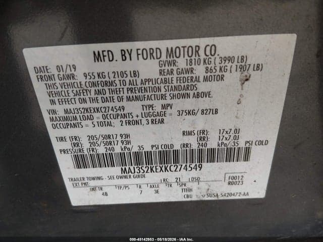 2019 FORD ECOSPORT TITANIUM 9