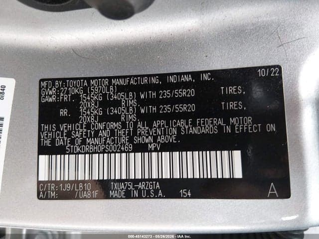 2023 TOYOTA HIGHLANDER LIMITED 9