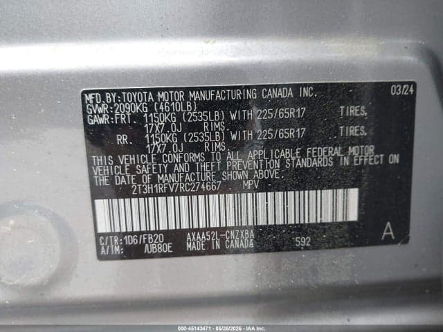2024 TOYOTA RAV4 LE 9